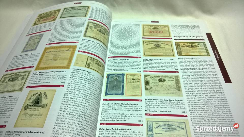 katalog aukcyjny papierów wartościowych 52 Warszawa