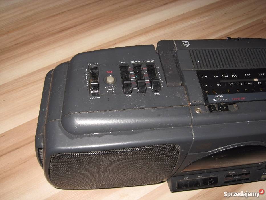 Radiomagnetofon PHILIPS CD Kaseta Oryginał z Grodziczno