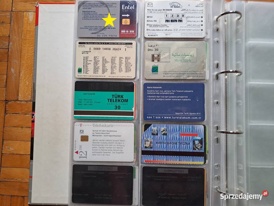 Karty telefoniczne ogłoszenie 2 na 2 Kolekcje Warszawa