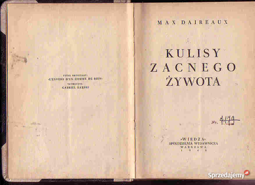 4638 KULISY ZACNEGO ŻYWOTA DAIREAUX