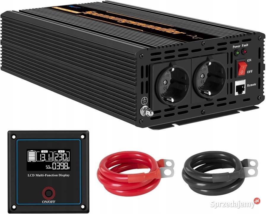 Przetwornica falownik 12 V na 230 V czysty sinus mazowieckie Myszyniec
