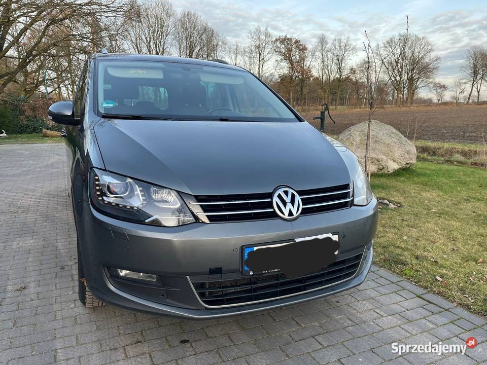 VW Sharan 20 TDI Automatik Xenon Webasto Hak nawigacja Sharan opolskie Wołczyn