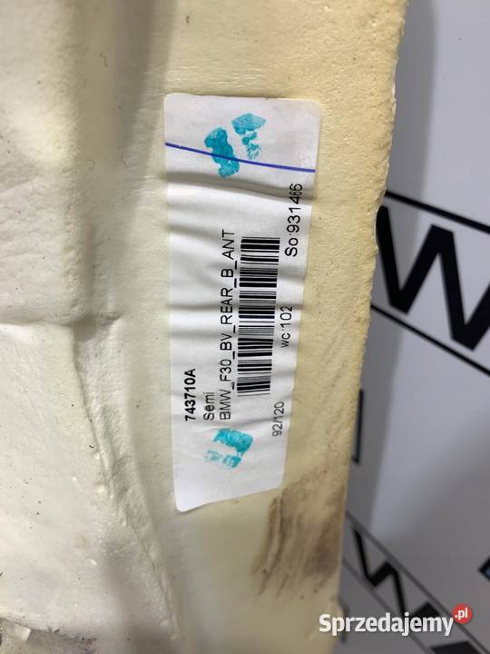 BMW F30 F31 WYKŁADZINA PODŁOGI PRZEDNIA DYWAN sprzedam