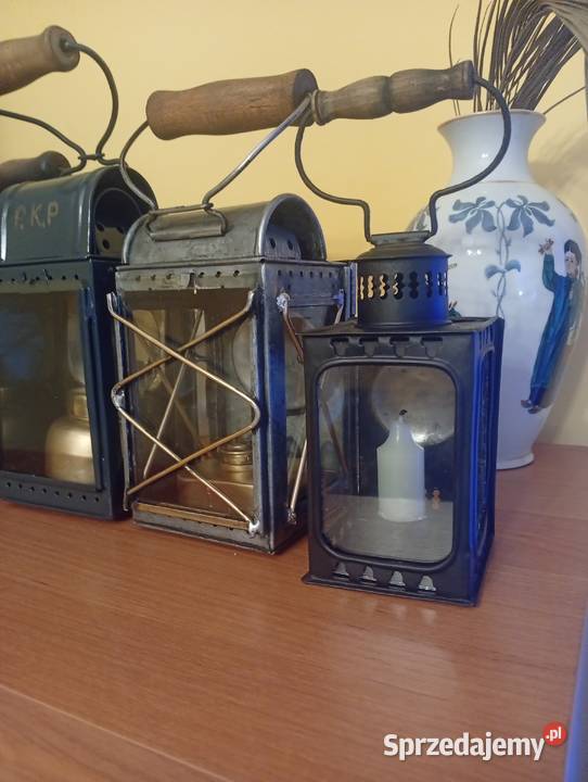 Sprzedam 6 lamp kolejowych na karbid naftę i warmińsko-mazurskie Elbląg sprzedam