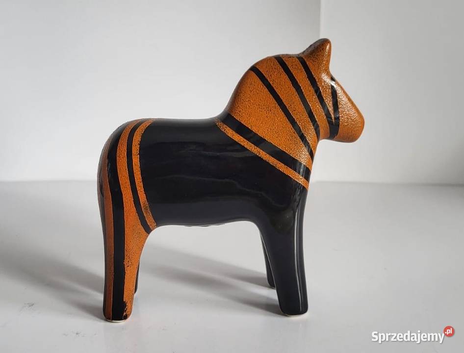 Konik Figurka Koń ceramiczny ręcznie malowany Rękodzieło Sierakowice sprzedam