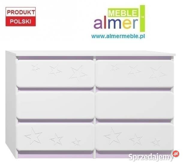 komoda STARS MDF C3 120x40 w80 do pokoju Złotów