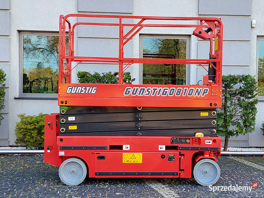 Podest nożycowy Gnstig 0810N 8 m 12 m robocze Maszyny budowlane Kęty