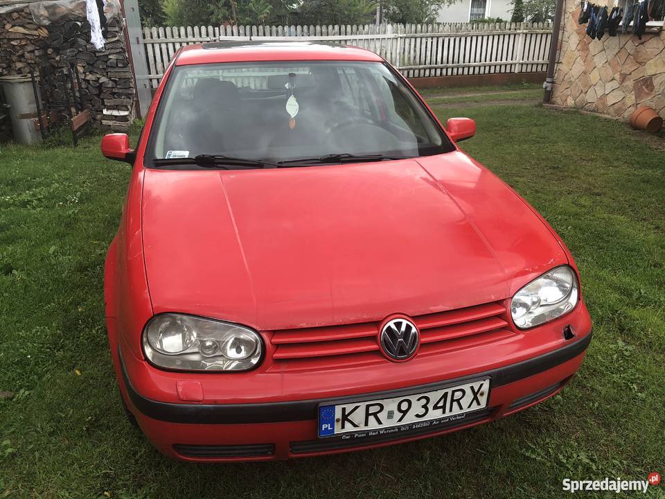 VW Golf IV 4 czerwony 5 drzwi szyberdach Suchedniów