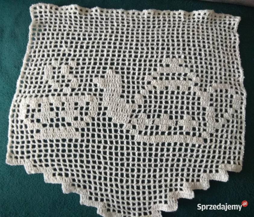 2 sztuki Firanka szydełkowa zazdrostka KAWA Katowice