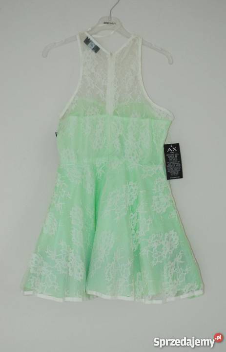 zielona koronkowa sukienka ax paris 12 m l Lubartów