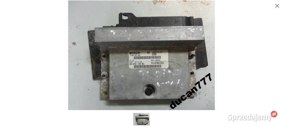 komputer 0281001282 bosch peugeot citroen Jelcz-Laskowice