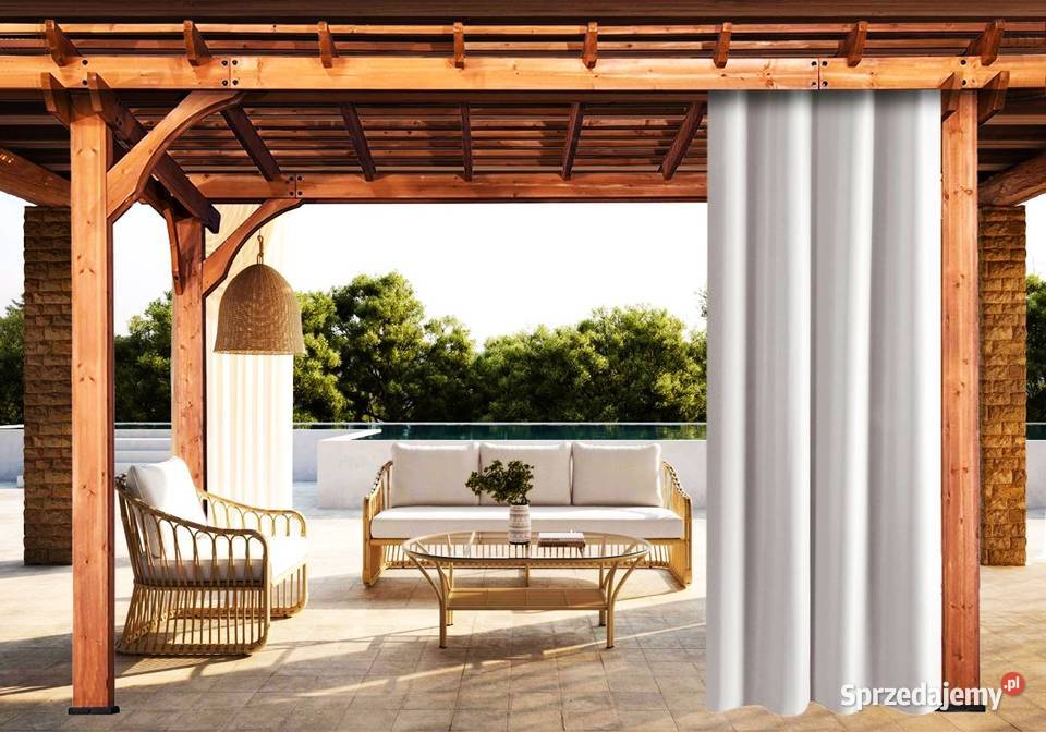 ZASŁONY OGRODOWE WODOODPORNE 155x200 TUNEL taras Nowa Sól