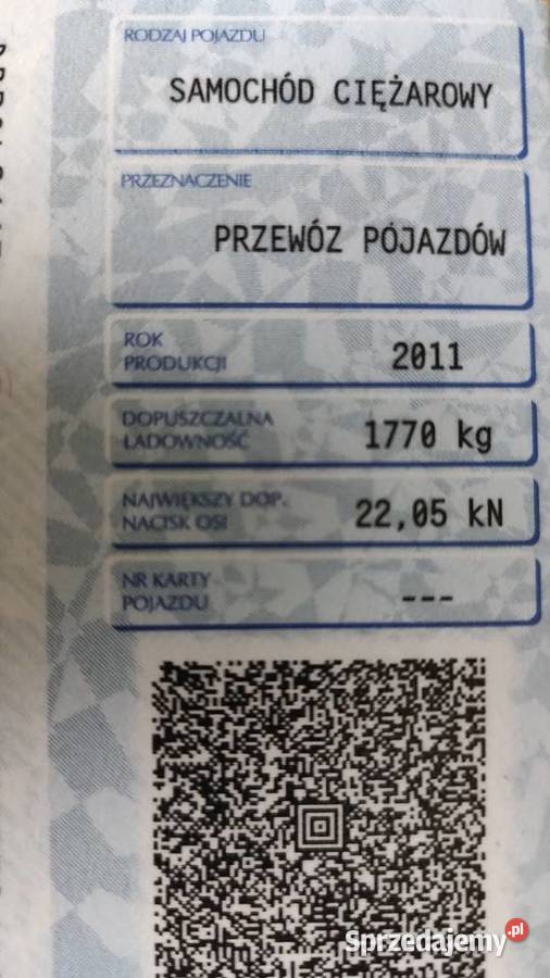 VW Crafter 20TDI 2011r 90 przebiegu hak Lublin