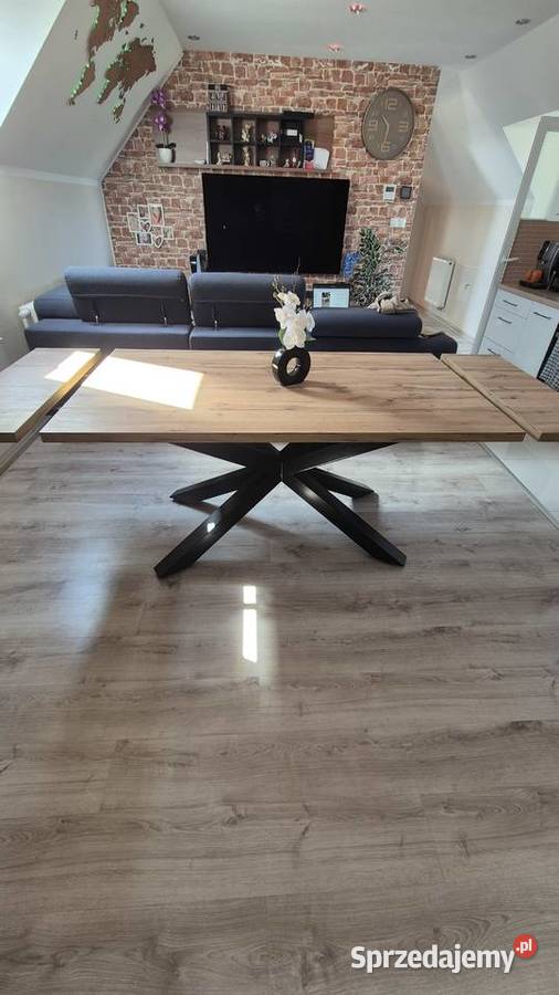 Stół Loft Pająk 160x90x78 Dąb Wotan 36mm Działyń