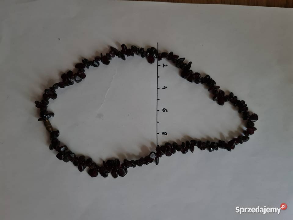 Naszyjnik z granatów 43 Naszyjniki Katowice sprzedam