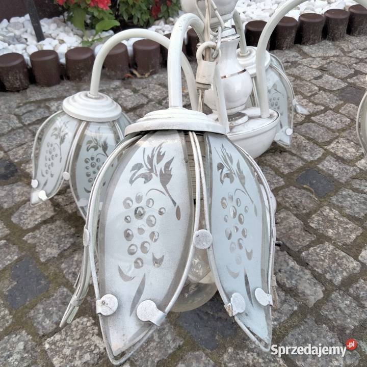 Żyrandol ceramiczny PRL Ostrów Wielkopolski sprzedam