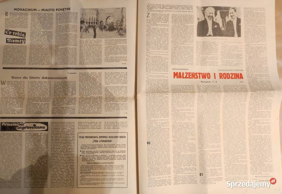 Życie Literackie 1985 44 1754 czasopismo vintage świętokrzyskie Kielce