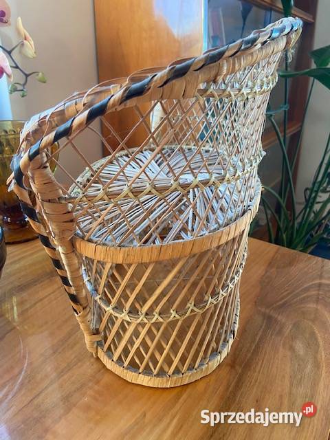 Duży pleciony kosz kwietnik dolnośląskie sprzedam