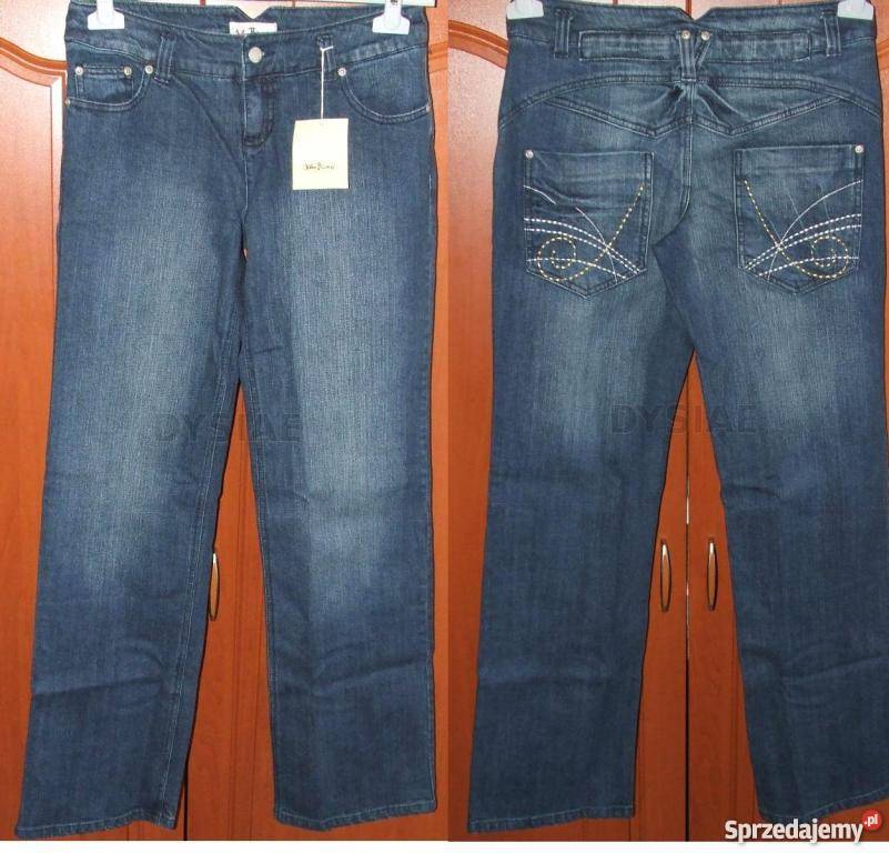 SPODNIE DAMSKIE dżinsowe Z ELASTANEM 38 Spodnie Częstochowa