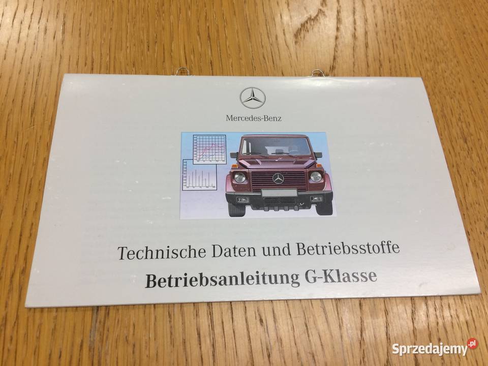 Mercedes G300TD G320 G500 instrukcja obsługi Akcesoria Warszawa
