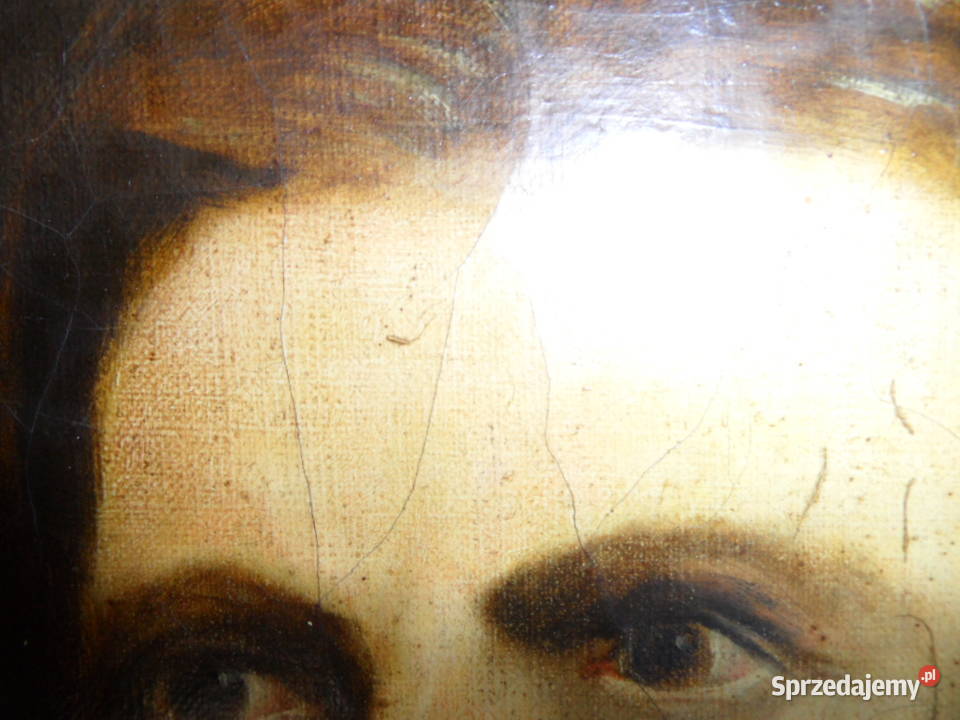 Stary obraz 19 wiek 1870 Malarstwo Lubartów sprzedam
