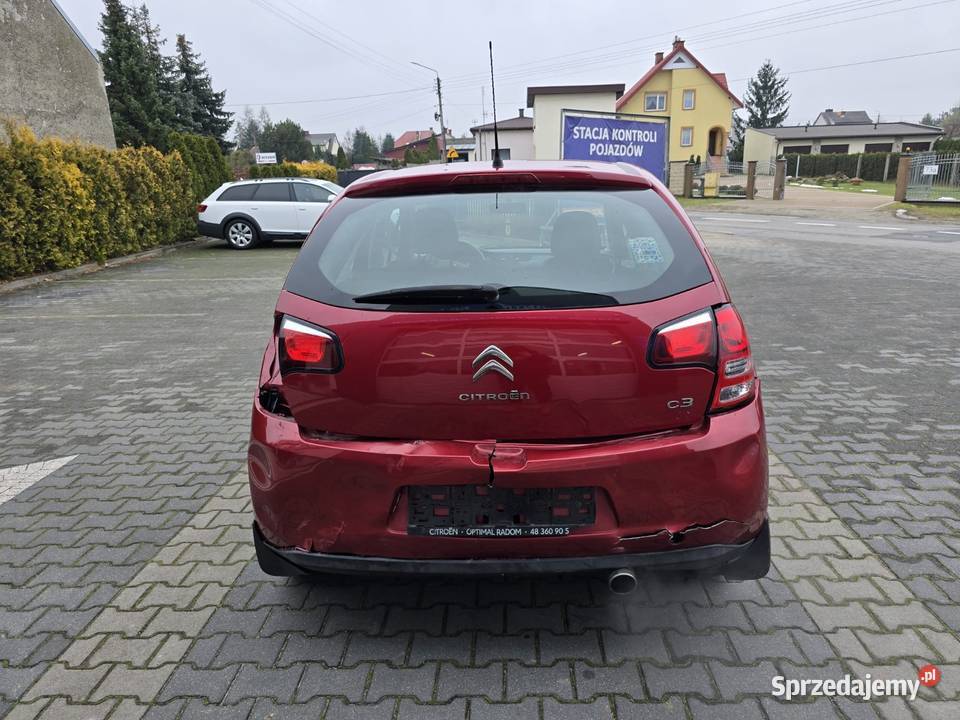Citroen C3 2011 uszkodzony 51000 Salon polska 4/5 mazowieckie Pionki sprzedam