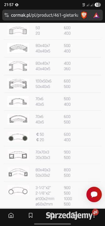 Gietrarka HRBM65 Bytów