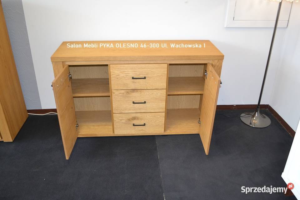 Komoda 140 Dębowa z Widocznymi SĘKAMI LOFT Meble