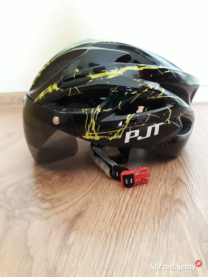 Kask rowerowy z szybką damski męski nowy sprzedam