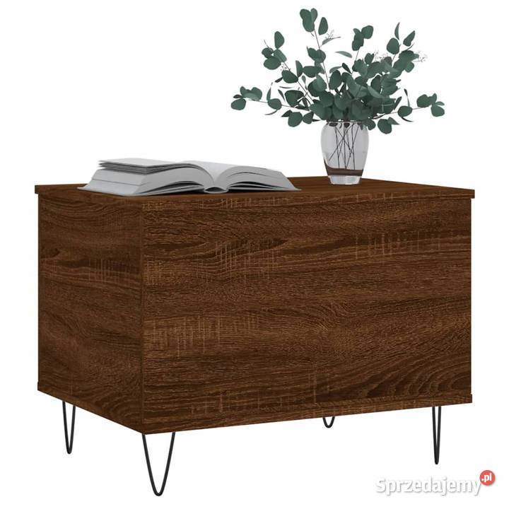 Stolik kawowy brązowy dąb 60x445x45 WM830955 Stoły Warszawa