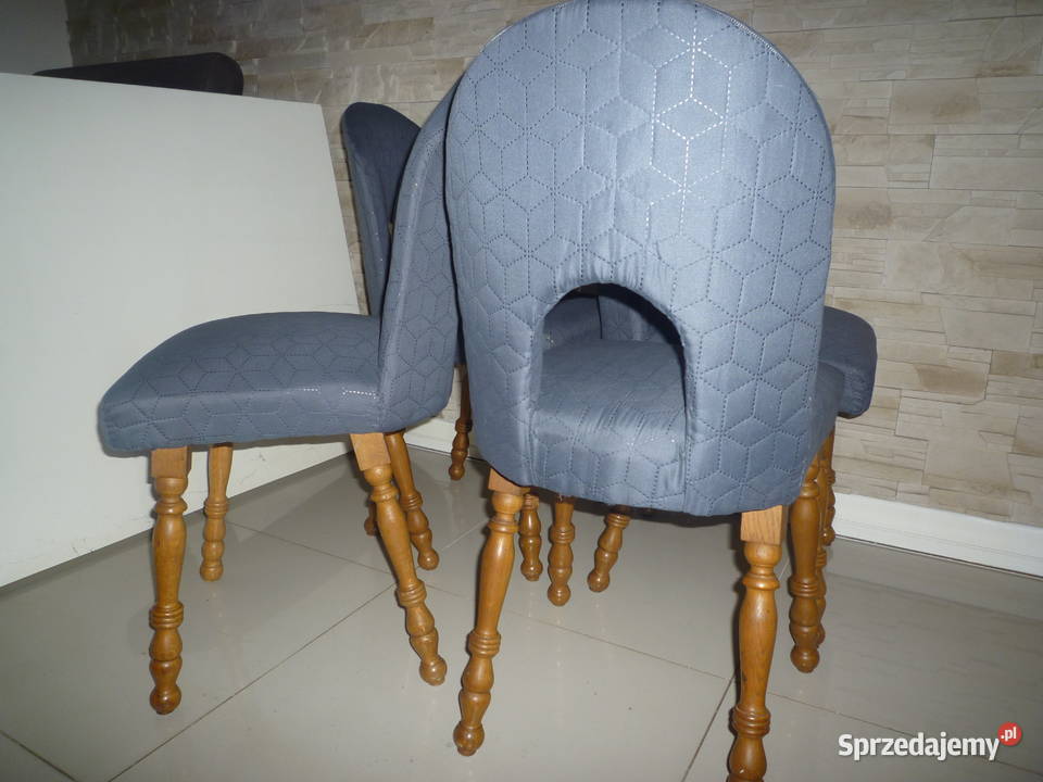 Krzesła Agamuszelki dębowy stelaż Ostrzeszów