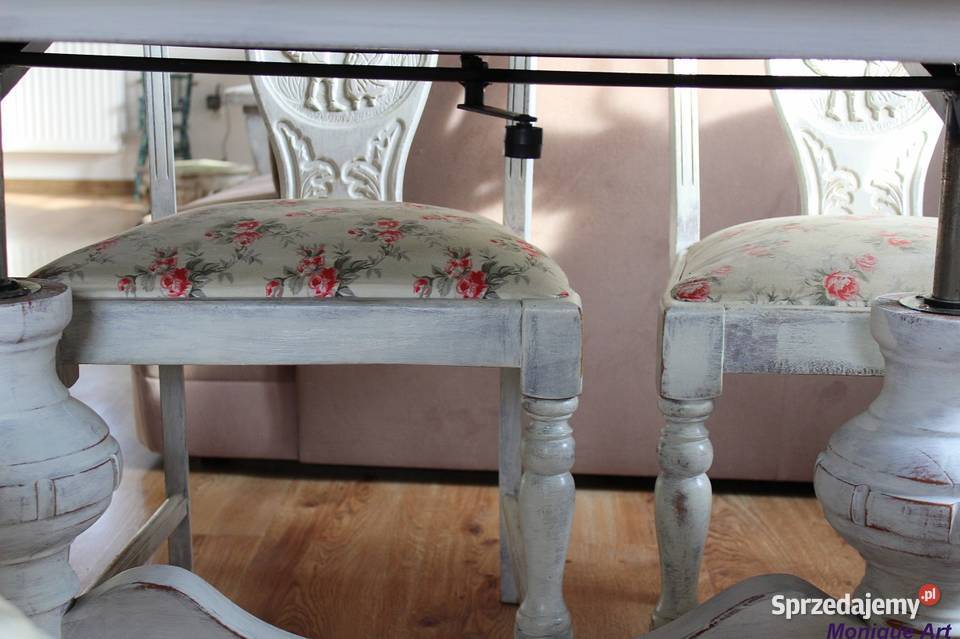 Rozkładany ławostół styl prowansalski Jelcz-Laskowice