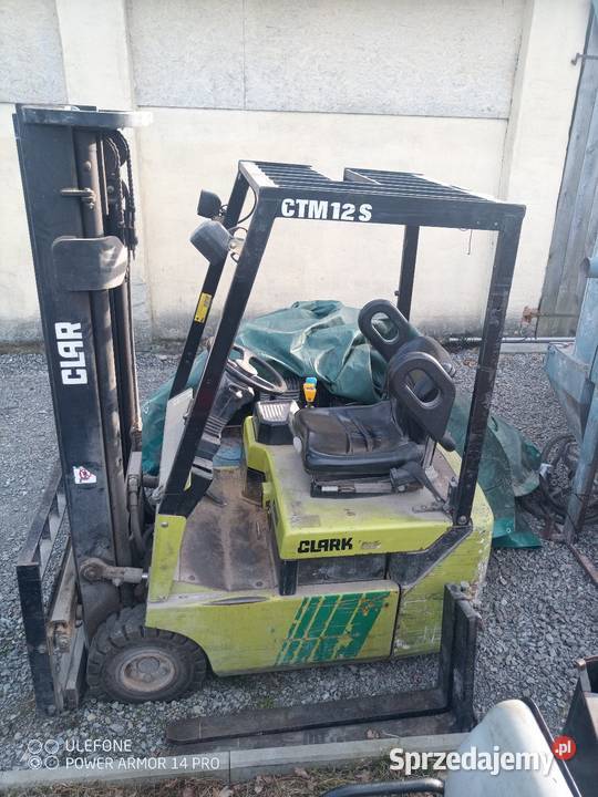 Wózek elektryczny Clark ctm12s regulowane widły podkarpackie Skopanie