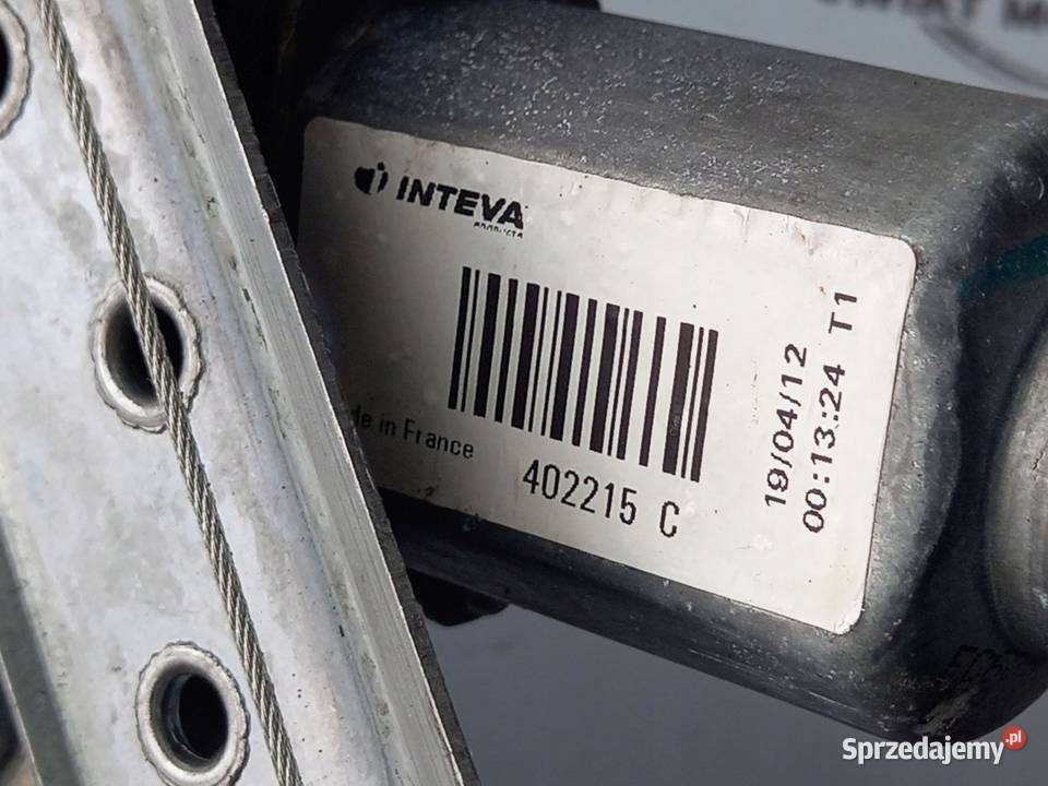 CITROEN C3 II 12r podnośnik szyby lewy przód