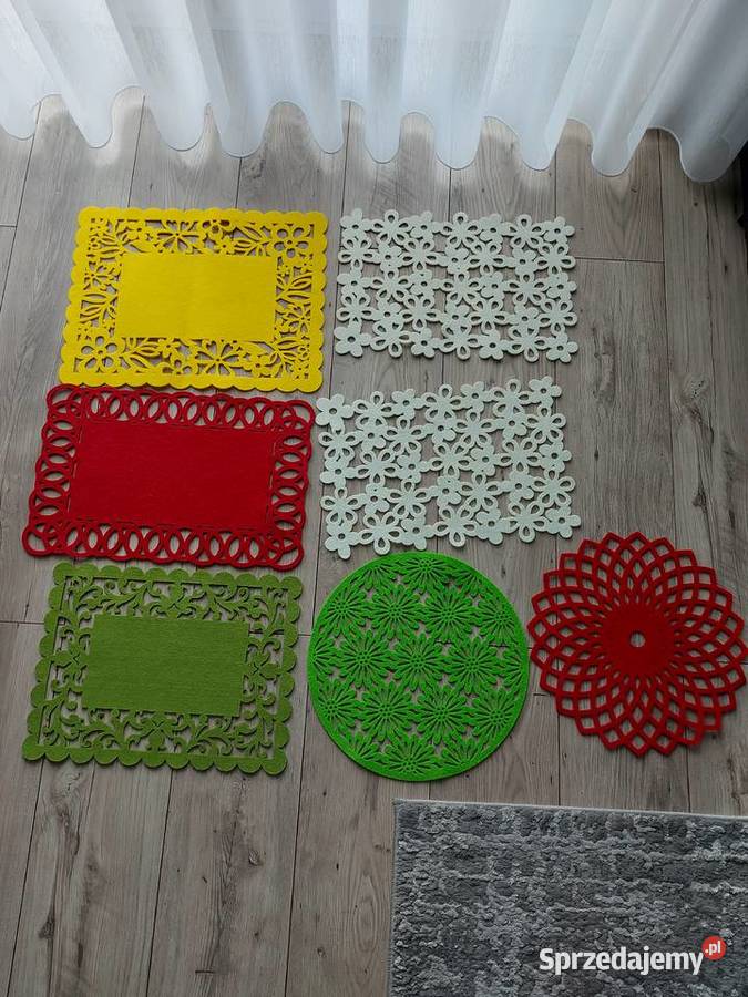 7 sztuk podkładki serwetki z filcu Olkusz