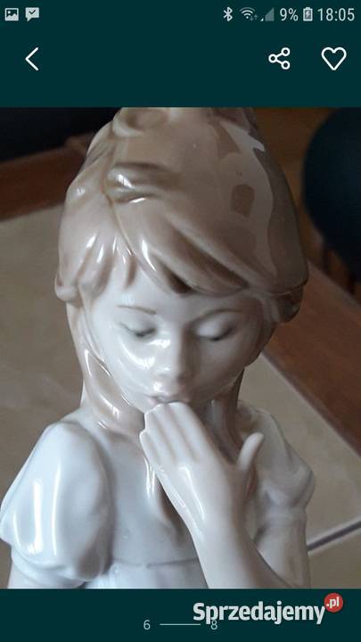 Duża figurka NAO 285 Hiszpania Porcelana i szkło Janów Lubelski