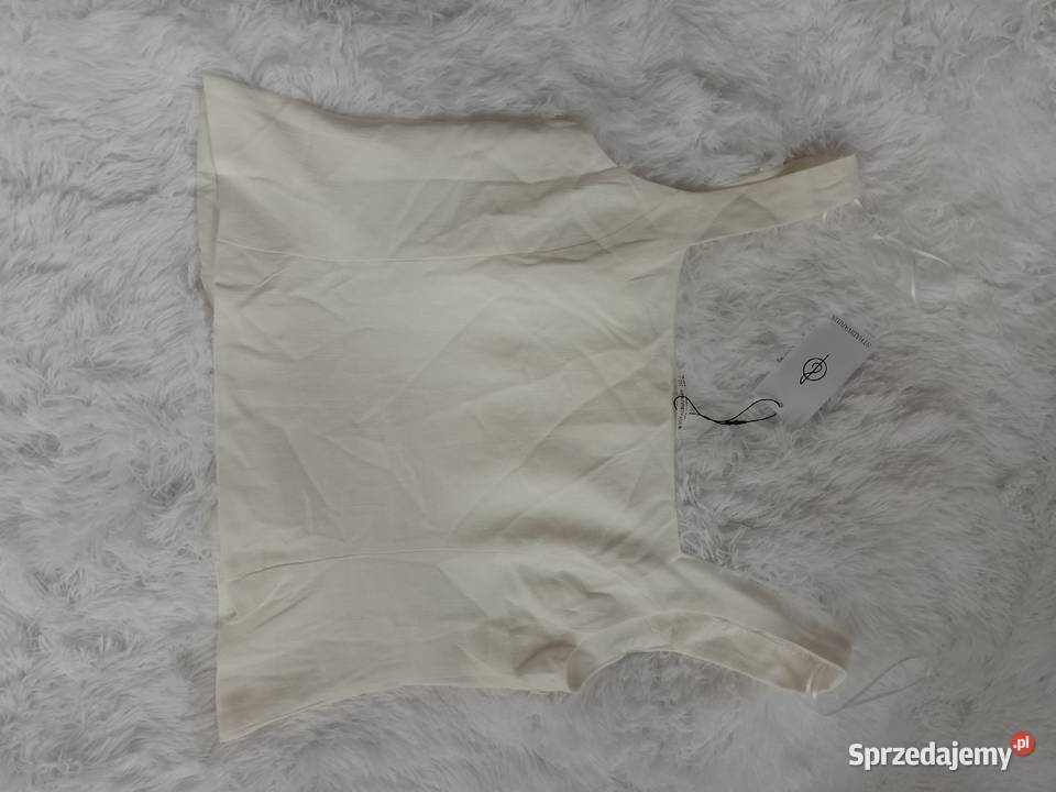 40L Stradivarius Ekskluzywna kremowa lniana Kraków