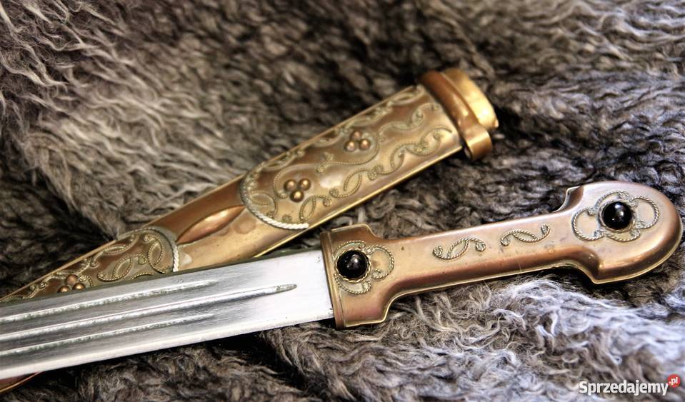 Oryginalny kindżał kamakaukaski brąz ostry Sokółka