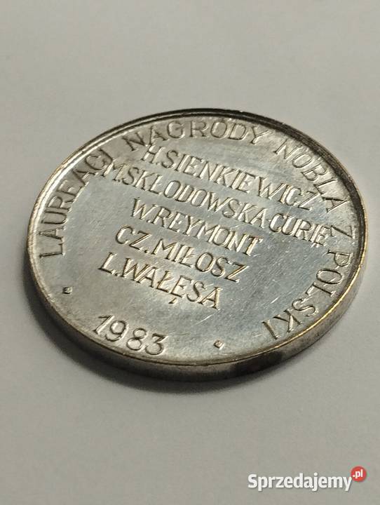 Medal Lech Wałęsa Pokojowa Nagroda Nobla 1983r Bydgoszcz sprzedam