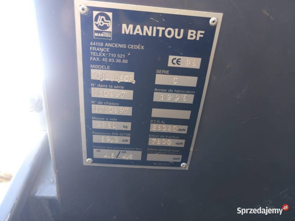Ładowarka teleskopowa Manitou madbro JCB
