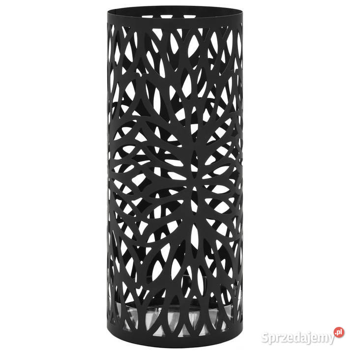 Stojak na parasole design w liście stalowy