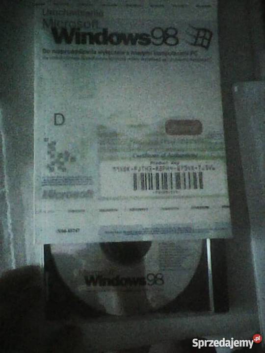 historyczne oprogramowanie na cdksiążka windos98 sprzedam