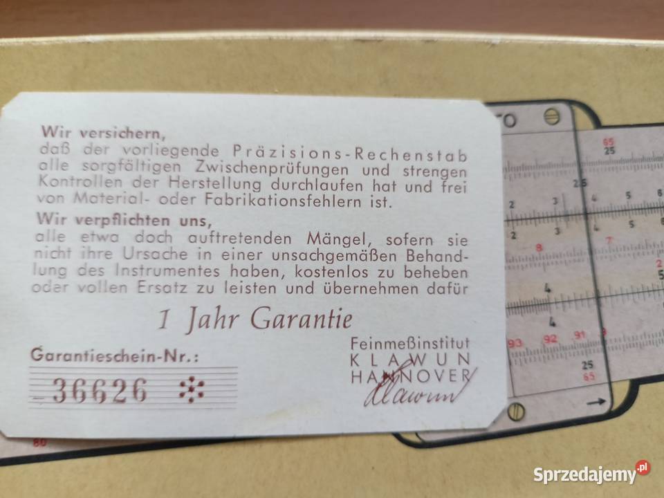 Suwak logarytmiczny Aristo Koszalin
