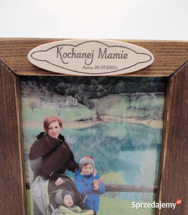 Ramka Na Zdjęcia 10x15 DREWNO Napis DEDYKACJA Białystok