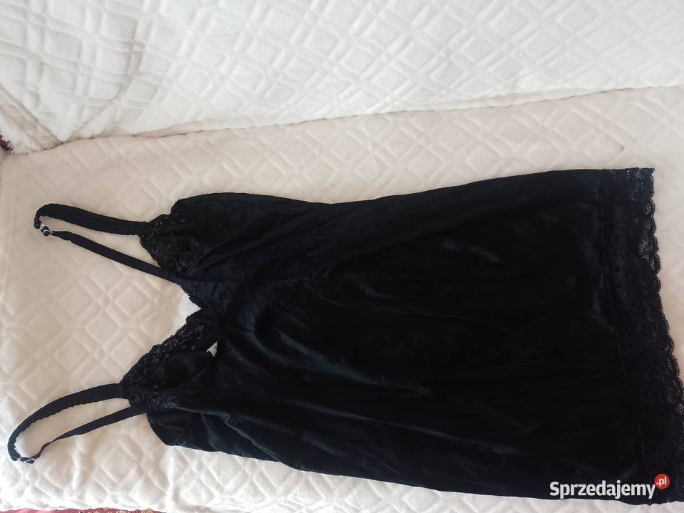95C 42XL Ekskluzywna Czarna Halka pod sukienkę z czarny Kraków
