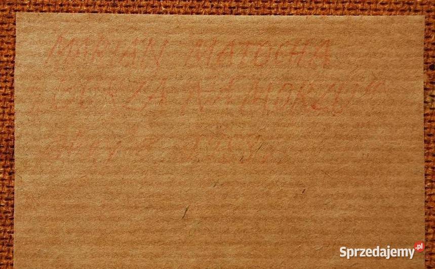 Burza na morzu Marian Matocha 1988 obraz akryl sprzedam