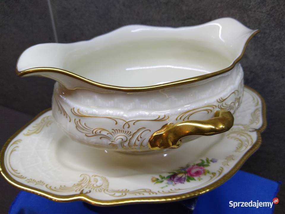 Sosjerka Rosenthal Sanssouci Diplomat ecru złoto Kalisz