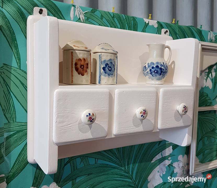 Stara szafka półka z szufladkami renowacji małopolskie sprzedam