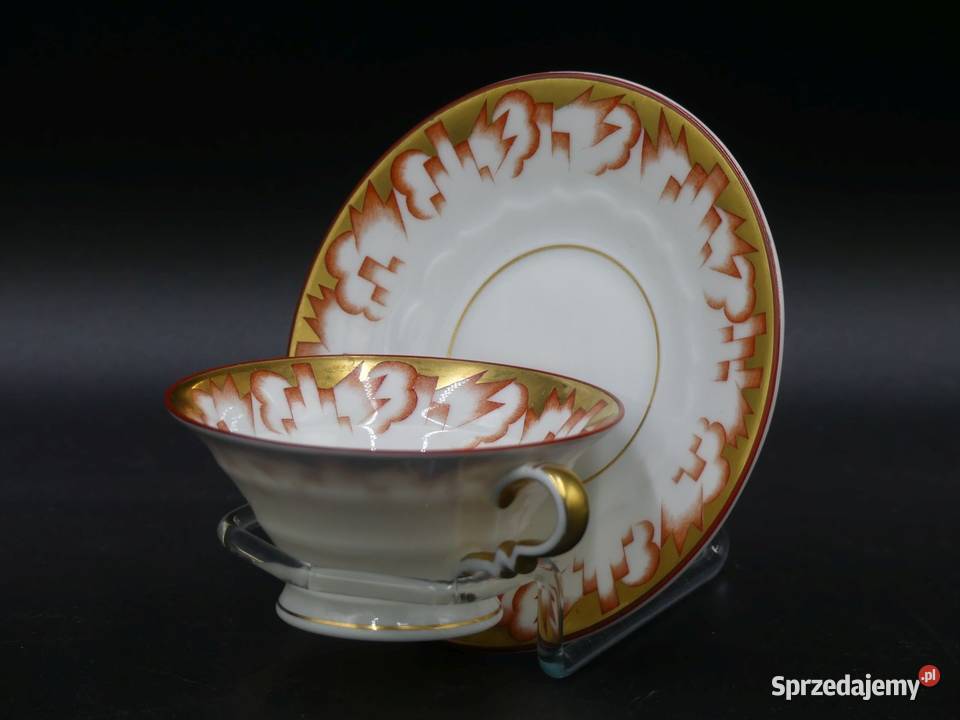 Piękny witrynowy komplet do mokki Rosenthal Porcelana i szkło Poznań