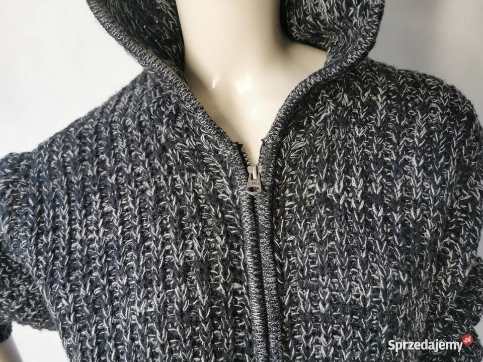 sweter z kapturem M biały Lublin